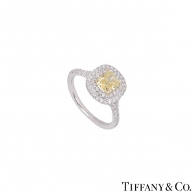 Tiffany & Co. Soleste Fancy Intense Yellow Diamond Ring 0.92ct Tiffany & Co. Soleste Fancy Intense Yellow Diamond Ring 0.92ct